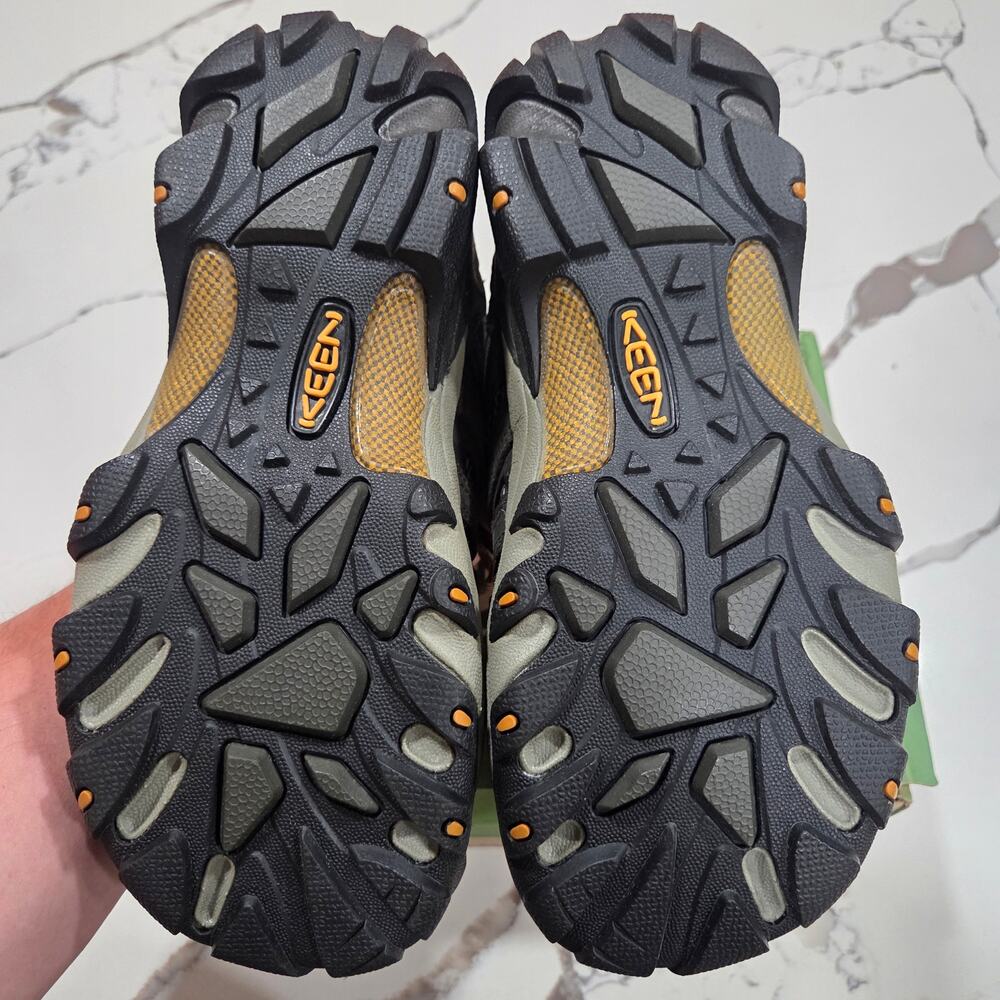 Keen Voyageur Hiking Boots Low Black Olive Gold Size 8.5 Men's 1002570 - Picture 6 of 10